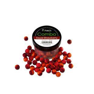 Бойли Puhach baits Combo 10 mm - Squid Strawberry (Кальмар/Полуниця)