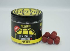 Бойли Pop-Ups Nutrabaits BFM Krill & Cranberry 12mm (Криль з журавлиною)