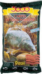 Прикормка Sensas 3000 Carp Red 1kg