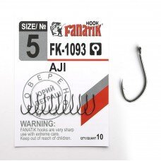 Крючки Fanatik №5. AJI FK-1093 10шт.