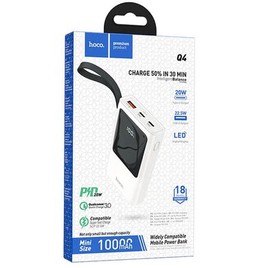 Портативний зарядний пристрій Power Bank Hoco Q4 Unifier 10000 mAh (Білий)