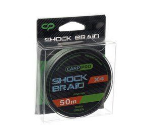 Шок-лідер Carp Pro Shock Braid PE X4 0.16мм 25м Dark Green