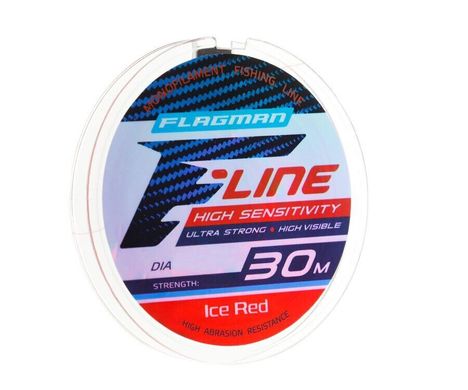 Волосінь Flagman F-Line Ice Red 30 м, 0,12 мм