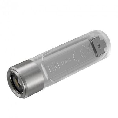 Фонарь Nitecore TIKI наключный Osram P8 LED + UV, 300Lm прозрачный
