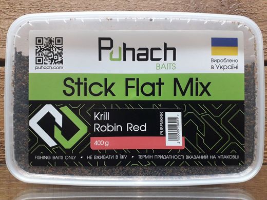 Пеллетс Puhach baits Stick Flat Mix Krill-Pobin Red