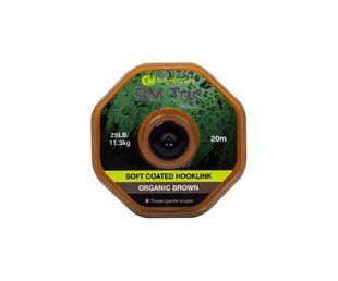 Повідковий матеріал RidgeMonkey RM-Tec Soft Coated Hooklink Organic Brown 35lb 20м