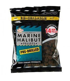 Пеллетс Dynamite Baits Pre-Drilled Pellets Marine Halibut 14 мм 350 г