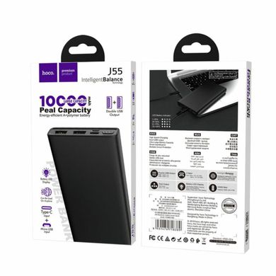 Портативний зарядний пристрій Power Bank HOCO J55 Neoteric mobile power bank(10000mAh) Black