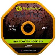 Поводковый материал RidgeMonkey RM-Tec Stiff Coated Hooklink Camo 25lb 20м