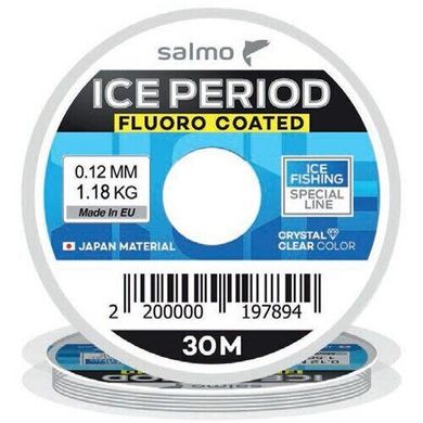 Леска зимняя тонущая Salmo Ice Period Fluoro Coated 30м 0,10мм (4516-010)