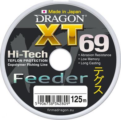 Леска Dragon XT69 Hi-Tech Feeder 125 м 0.18 мм 4.6 кг (PDF-33-20-118)