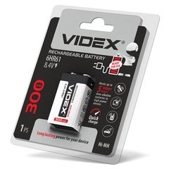 Аккумуляторы Крона Videx 6HR61 300mAh blister/1шт