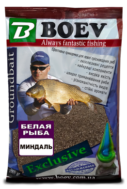 Прикормка BOEV Exclusive Белая рыба Миндаль 1кг
