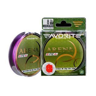 Шнур Favorite Arena PE 100m (purple) #0.175/0.071mm 3.5lb/1.4kg
