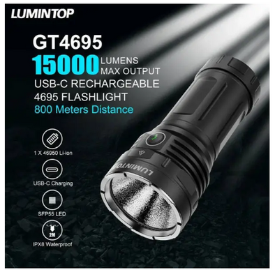 Фонарь Lumintop GT4695 SFP55 46950 15000Lm 32000mah