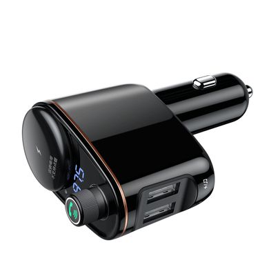 Автомобільний зарядний пристрій з FM-модулятором Baseus Locomotive Wireless MP3 Vehicle Charger Black