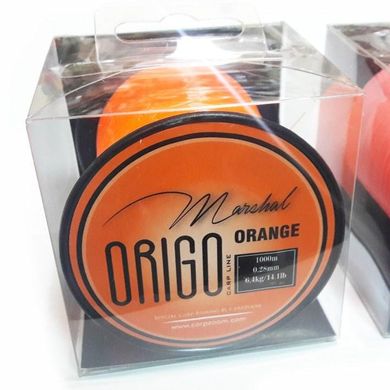 Волосінь Marshal Origo Carp Line 0,28mm (6,40kg) 1000m orange (CZ6940)