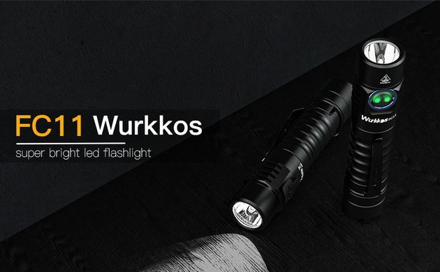Ліхтар Wurkkos FC11 LH351D 18650 1300Lm чорний
