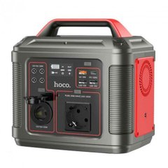 Портативная зарядная станция HOCO DB28 300W Iron Gray+Red