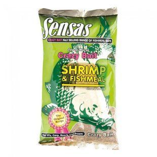 Прикормка Sensas CRAZY BAIT SHRIMP & FISHMEAL 1kg