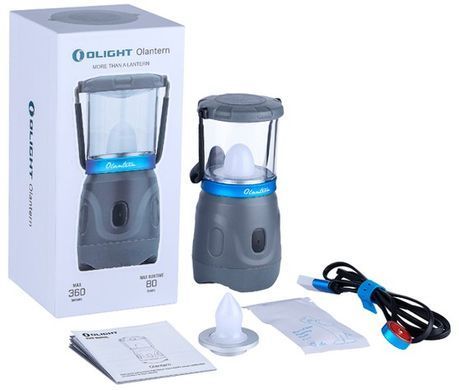 Ліхтар Olight Olantern Grey. Дві насадки у комплекті