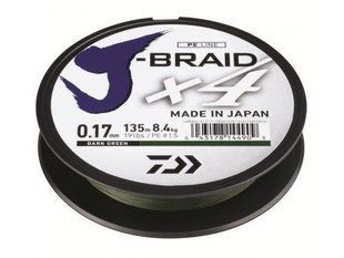 Шнур Daiwa J-Braid X4E 0,19mm 135m Dark Green (12741-019)