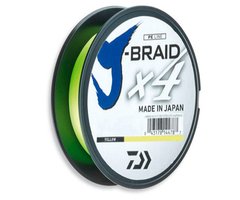 Шнур Daiwa J-Braid x4 0.10мм 3.8кг Yellow 135м