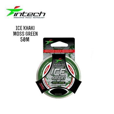 Волосінь Intech Khaki Ice Line moss green 0.10mm, 0.9kg 50m