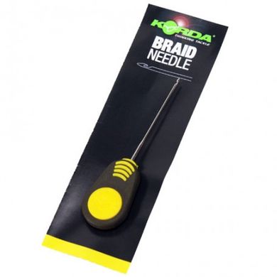 Голка Korda Braided Hair Needle 7cm yellow handle