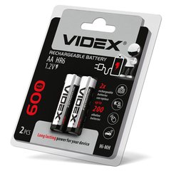 Акумулятори Videx HR6/AA 600mAh double blister/2шт