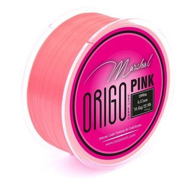 Карповая леска Marshal Origo Carp Line 0,28mm (6,40kg) 1000m pink (CZ7008)