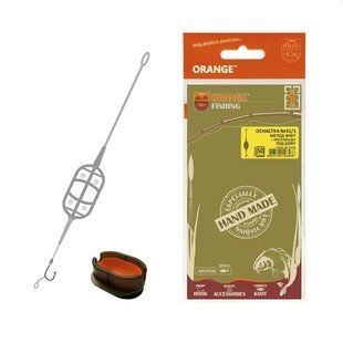 Оснащення коропове ORANGE #41/1 Classic Flat Method Leadcore + Mould, для бойлу, 50 гр., в уп. 1 шт.