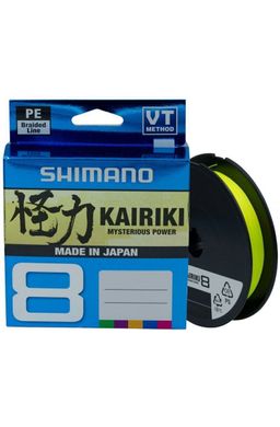 copy_Шнур Shimano Kairiki 8 PE (Yellow) 150m 0.10mm 6.5kg