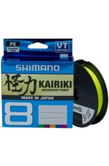 copy_Шнур Shimano Kairiki 8 PE (Yellow) 150m 0.16mm 10.3kg
