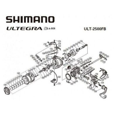 Катушка Shimano Ultegra C3000 FB 5+1BB