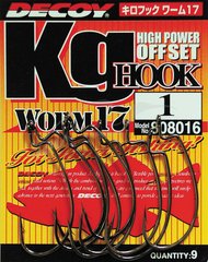 Крючки Decoy Worm17 Kg Hook #3 (9 шт/уп)