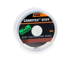 Поводковый материал FOX Camotex Dark Stiff 20 м 15 lb