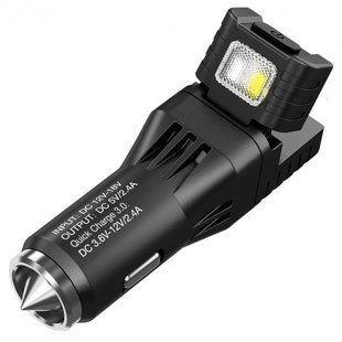 Фонарь Nitecore VCL10 от прикуривателя + автомобильное зарядное устройство 25Lm