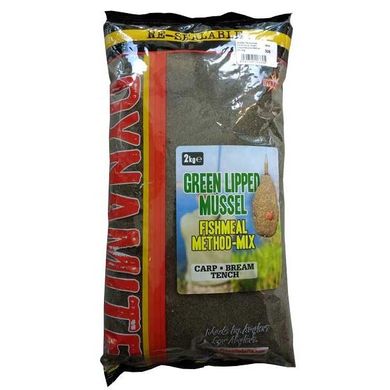 Прикормка Dynamite Baits XL Green Lipped Mussel Method Mix 2 кг.