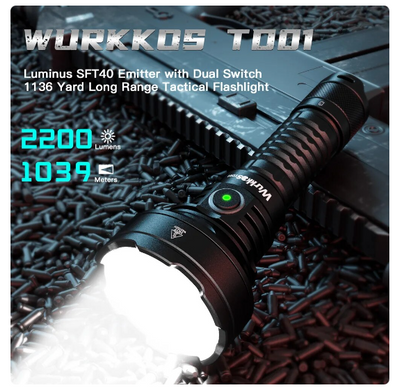 Ліхтар Wurkkos TD01 тактичний SFT40 21700 2200lm 6500К