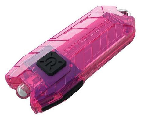 Ліхтар наключний Nitecore TUBE v2.0 (1 LED, 55 люмен, 2 режими, USB), рожевий