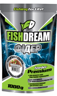 Прикормка Fish Dream Premium Фидер шоколад с орехами