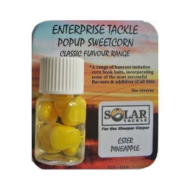 Силіконова кукурудза Enterprise Tackle Pop-Up SOLAR ESTER PINEAPPLE, Yellow(8шт)