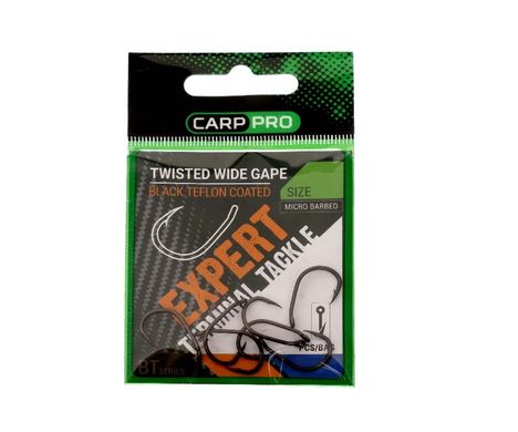 Гачки Carp Pro Twisted Wide Gape BT Series №4
